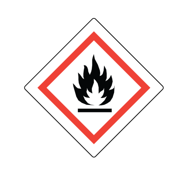 Nevs GHS Pictogram Label - Flammable 2" x 2" GHS-22-FL